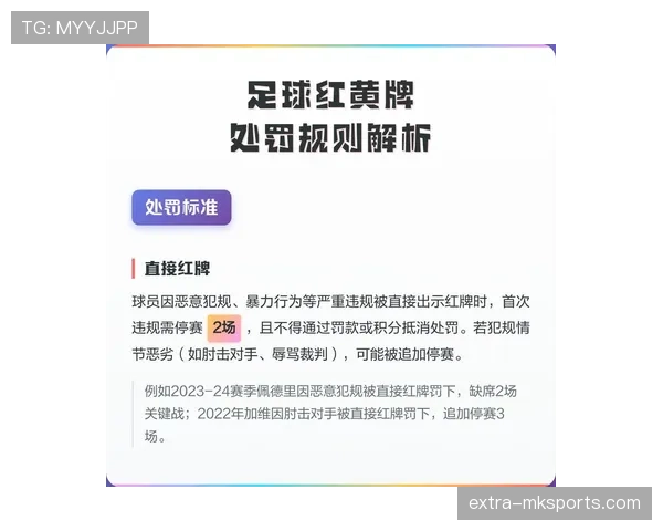 红牌停赛规则详解及关键判罚条件解析